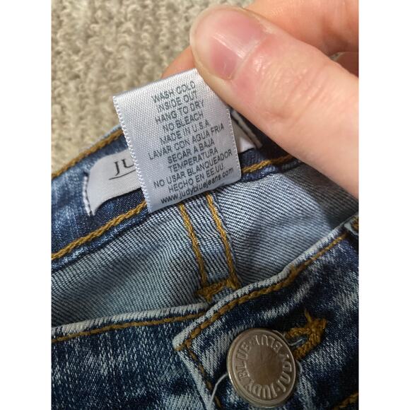 Judy Blue bell bottom flare jeans women’s 30 blue acid wash stretch retro hippie - Picture 5 of 5